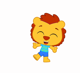 Gif animé lion content